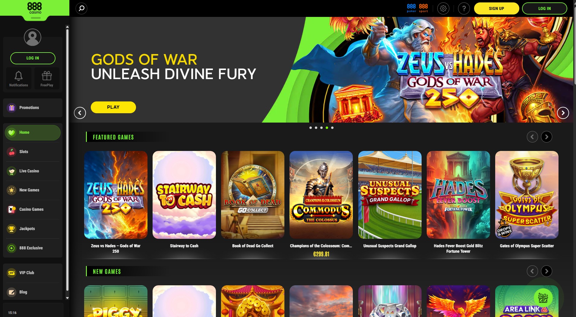 4. 888 Casino- Option de casino en ligne de confiance